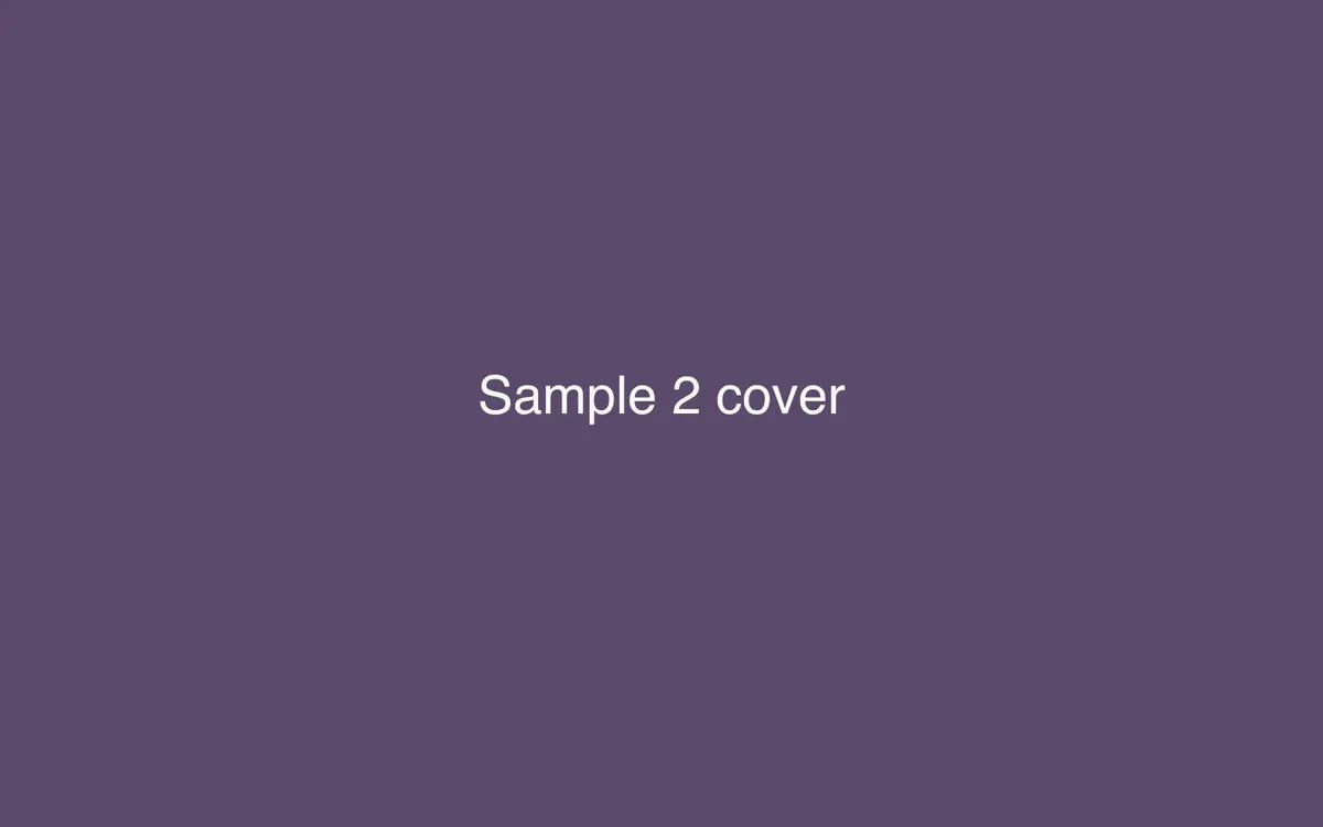 Sample Project 2