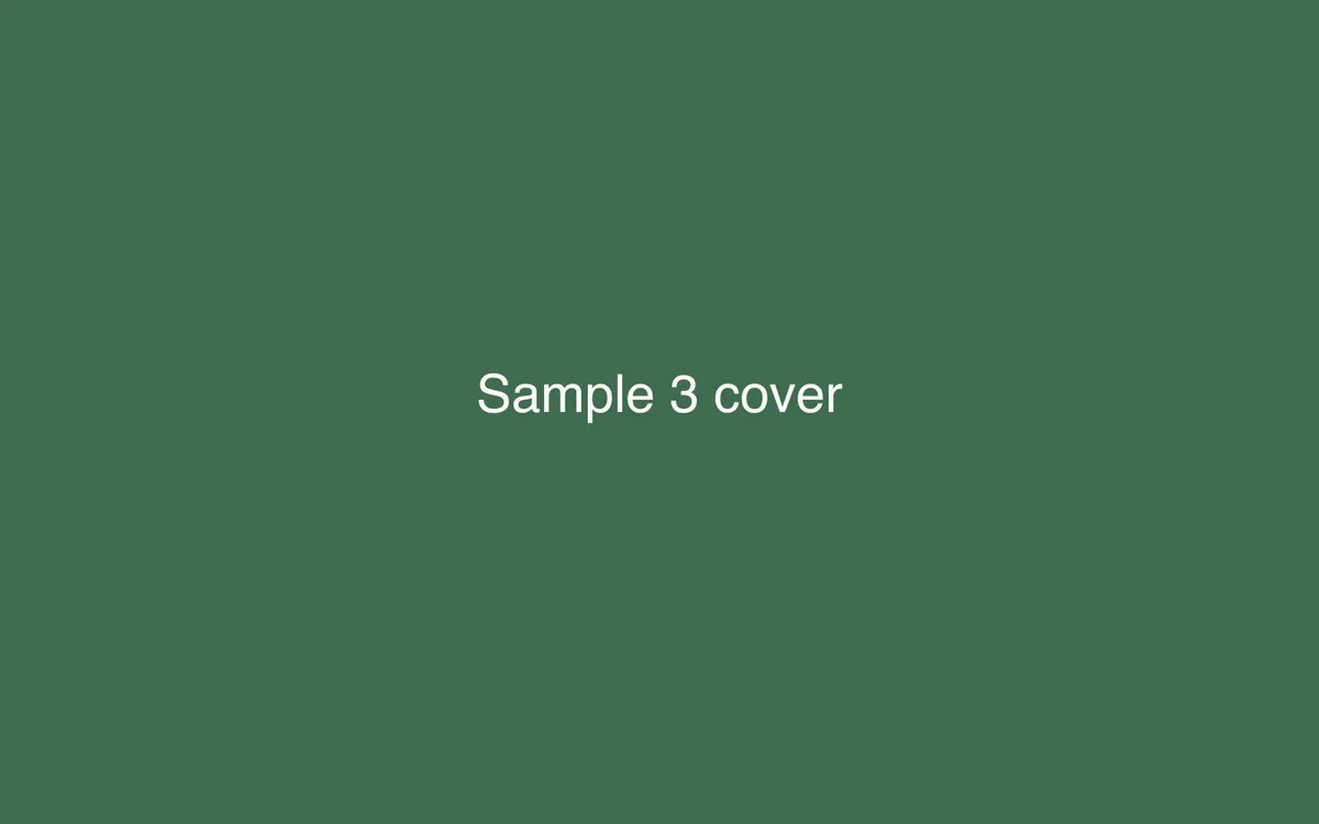Sample Project 3